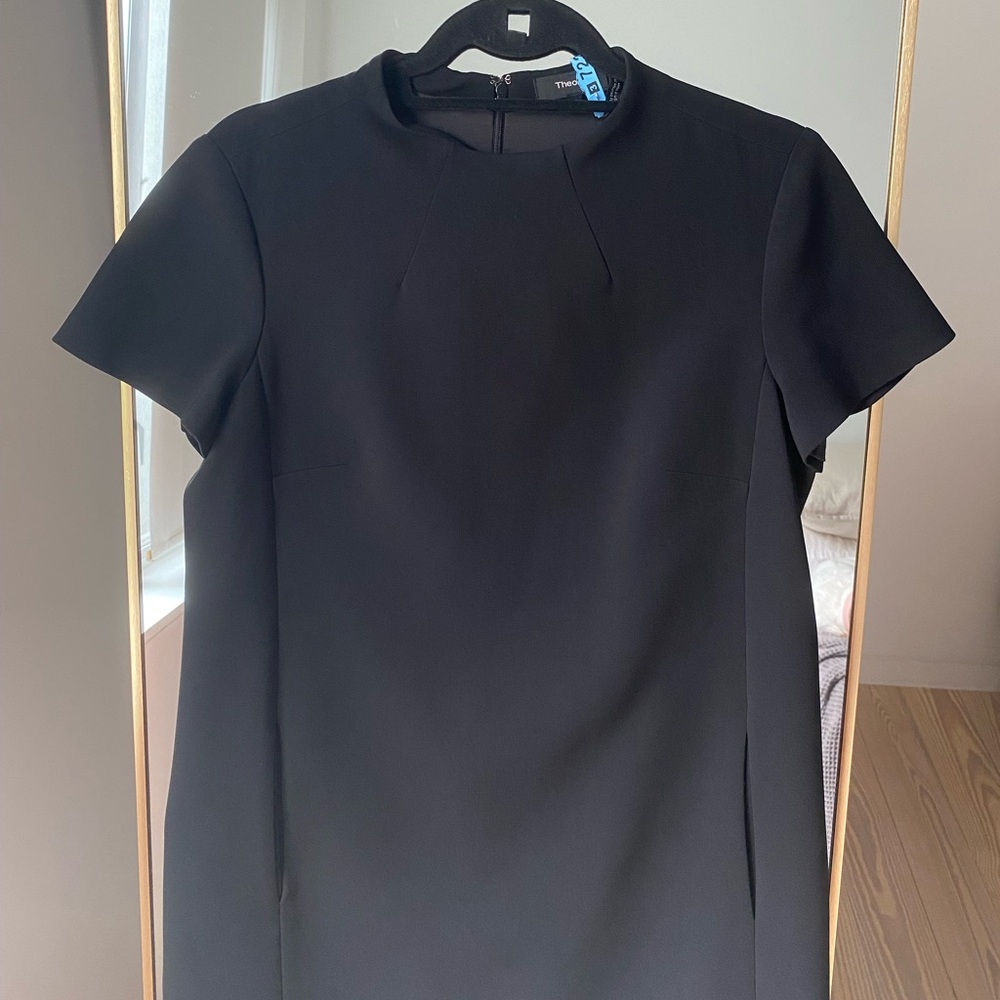 Theory Cap Sleeve Work Mini Dress - Picture 2 of 8
